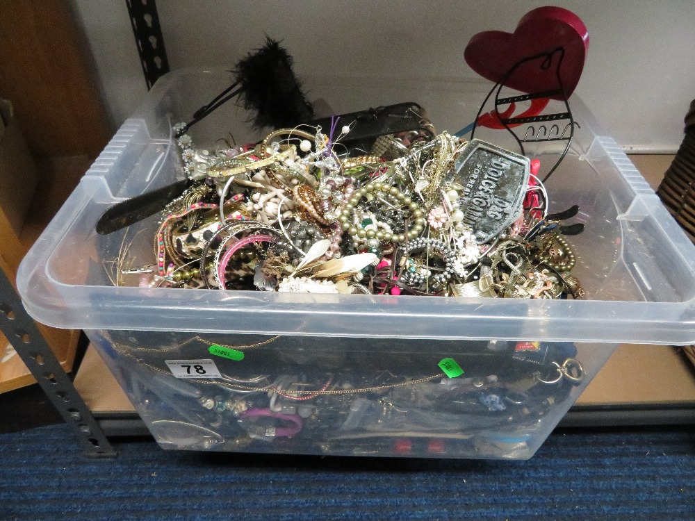 Massive box of costume jewellery