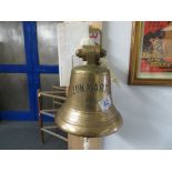 Original ships bell with paperwork - Leon Martin 1936