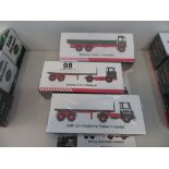 Three boxed Eddie Stobart trucks