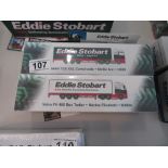 Two boxed Eddie Stobart trucks