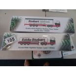 Two boxed Eddie Stobart trucks