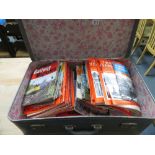 Suit case of railway magazines - Circa 1970's