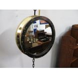 Port hole mirror double sided