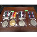 Four Indian medals