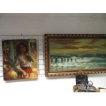 Two oil paintings