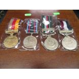 Four Indian medals