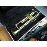 Trumpet with case