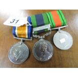 Three medals - inc Afghanistan NWF 1919 summerset light infantry