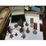 Collection of medals and badges