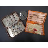 Corada fly box with flies