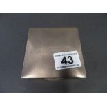 Silver cigarette box