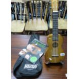 mahalo ukulele with stand and book