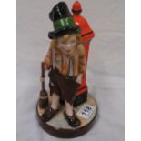 8 inch W. S. Goss figure hand and broom repaired