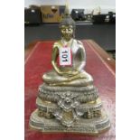 large cast metal buddha