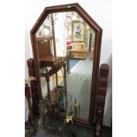 Large cheval mirror 1850's