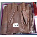 Box of leather gloves