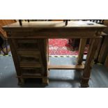 Shesham solid hard wood desk