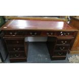 Leather top desk