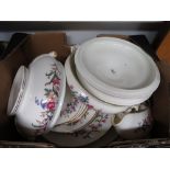 Box of Wedgwood dinner service