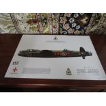 Lancaster b1 print signed bill Reid VC