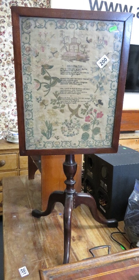 Flip top table sampler 1838