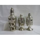 hallmarked silver condiments set