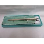 boxed silver tiffany pen