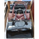 4 British leather handbags