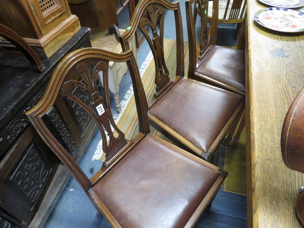 6 leather chairs