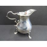 Hallmarked silver cream jug 83g