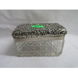 Silver lided glass box chip to rim