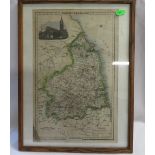 Old map of Northumberland