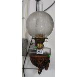 Wall mounted oil lamp