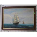 Ambrose maritime oil painting