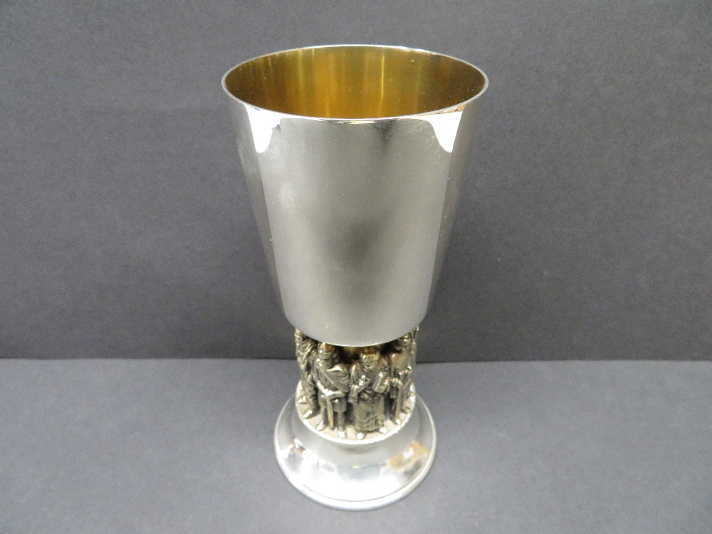 Winchestor cathedral goblet by aurum 393g sterling silver number 575 of 900 boxed and paper work