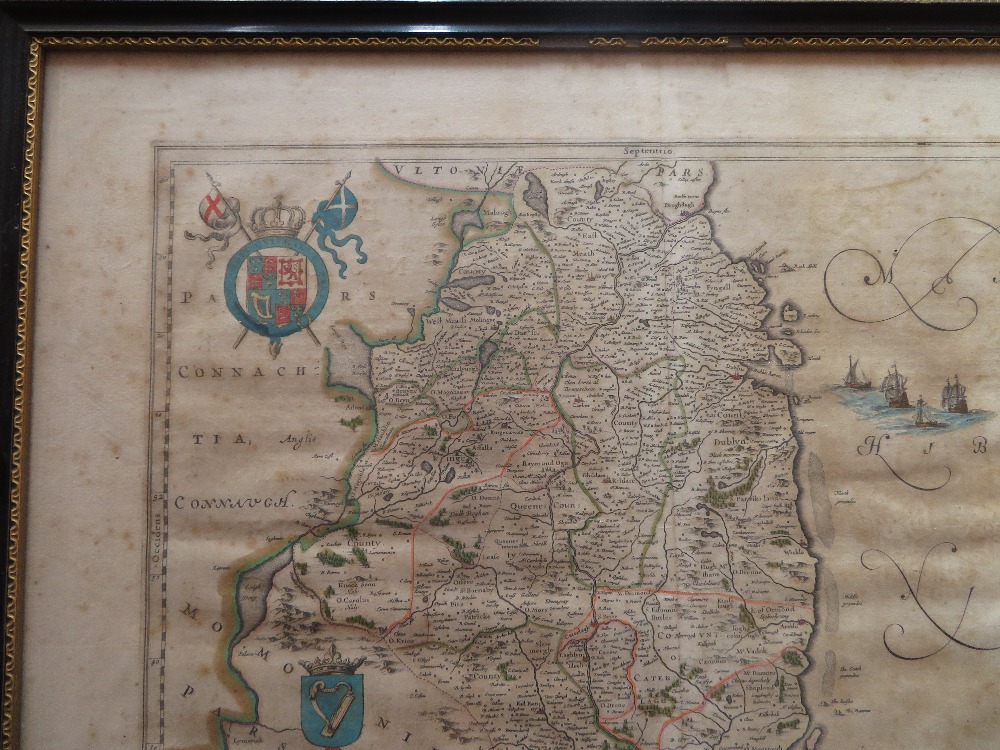 J Bleau 1640 map Dublin orignal - Image 3 of 7