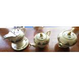 Three tea pots