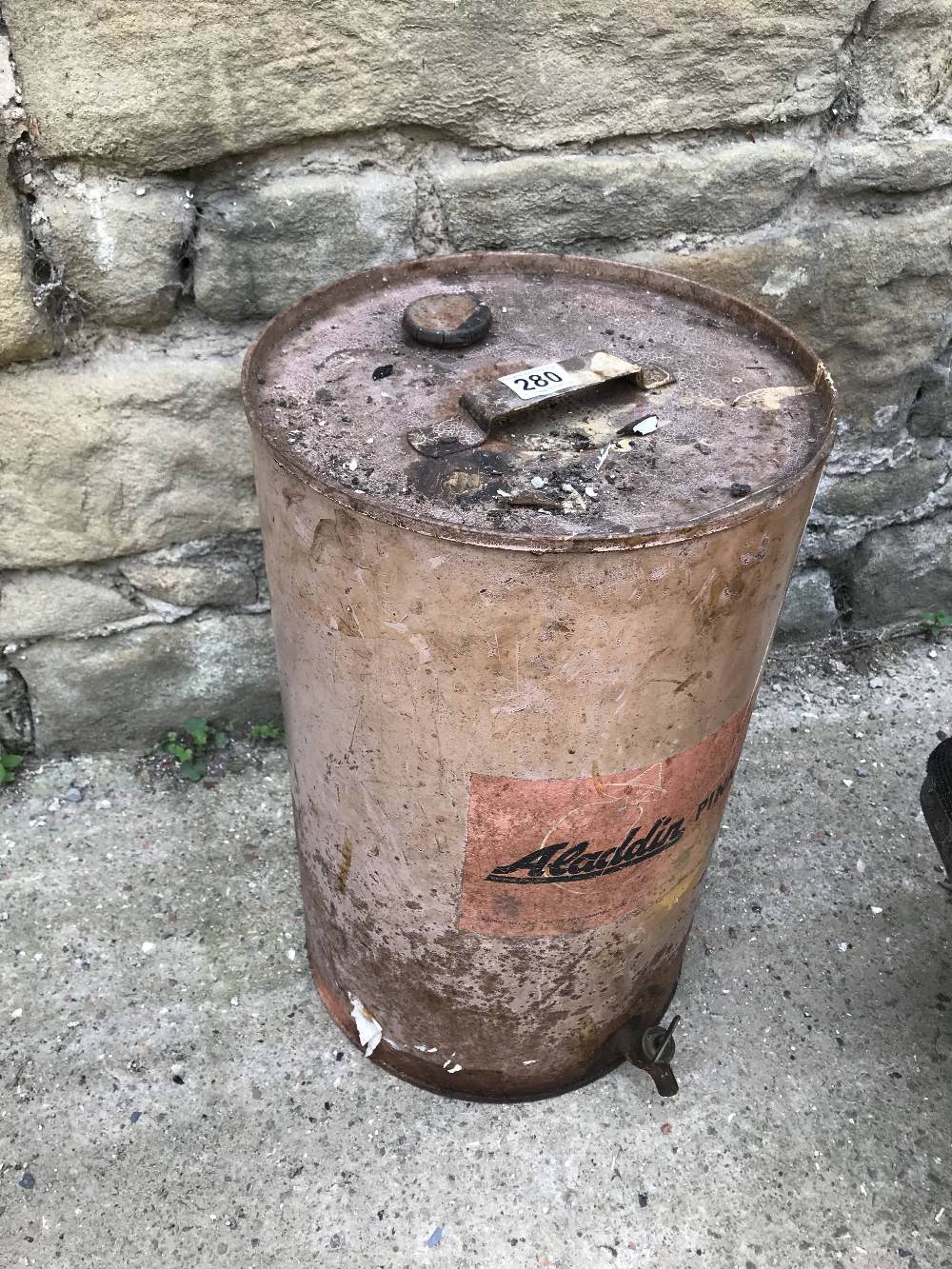 Aladen paraffin Barrel with contents