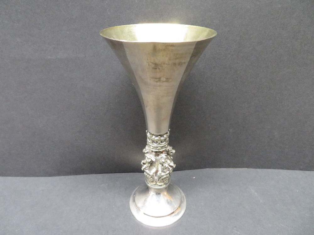 Kings college chapel goblet by aurum designed by hector millar 6 troy ozs number 10 of 500 orignal