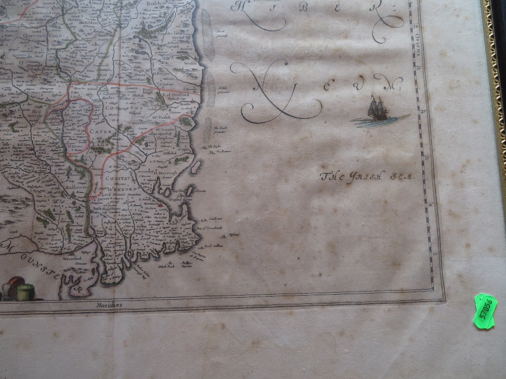 J Bleau 1640 map Dublin orignal - Image 5 of 7