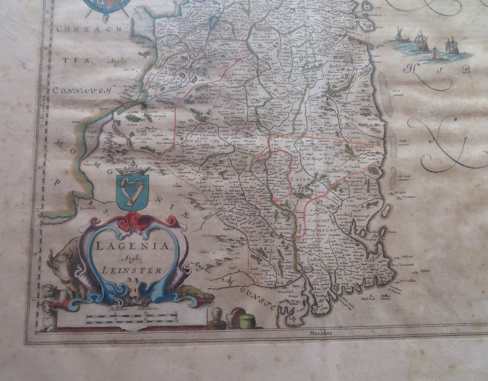 J Bleau 1640 map Dublin orignal - Image 2 of 7