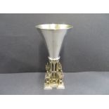 Gloucester cathedral goblet sterling silver by aurum boxed and papers