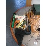 Richard Evans Scottish small pipes chanter Northumbria pipes penny whistle and 2 books