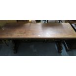 Solid wood hall table