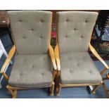 Two Parker Knoll rocking chairs