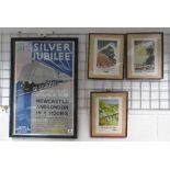 Four railway posters