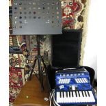 Stephanelli accordion and music stand