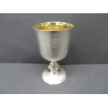 Sterling silver jubilee goblet by aurum 161g boxed and paper work