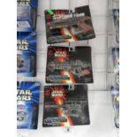 3 Boxed Star Wars weapons