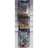 3 HASBRO Star Wars boxed figures